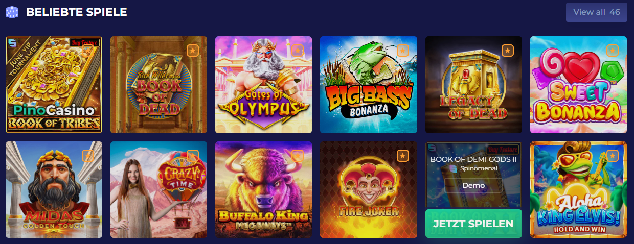 Spielen Sie in den besten Online PinoCasino in Deutschland um echtes Geld!