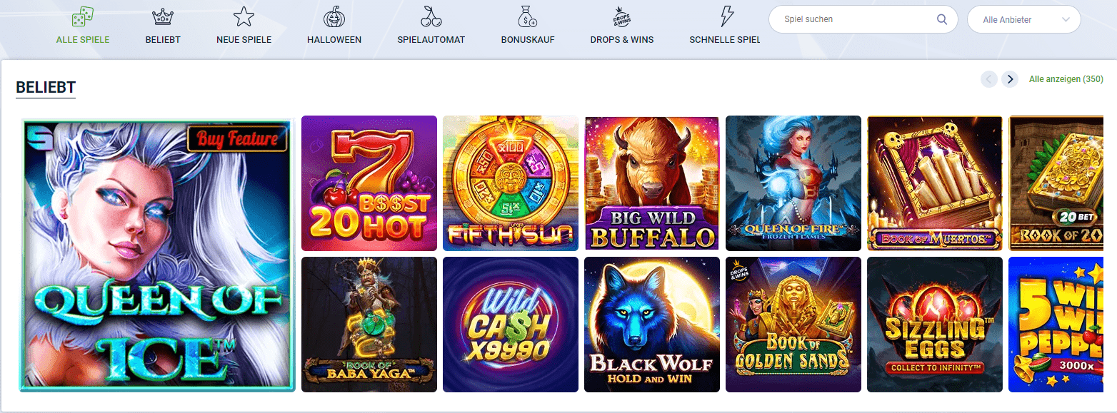 Spielen Sie in den besten Online-Casino 20bet in Deutschland um echtes Geld!
