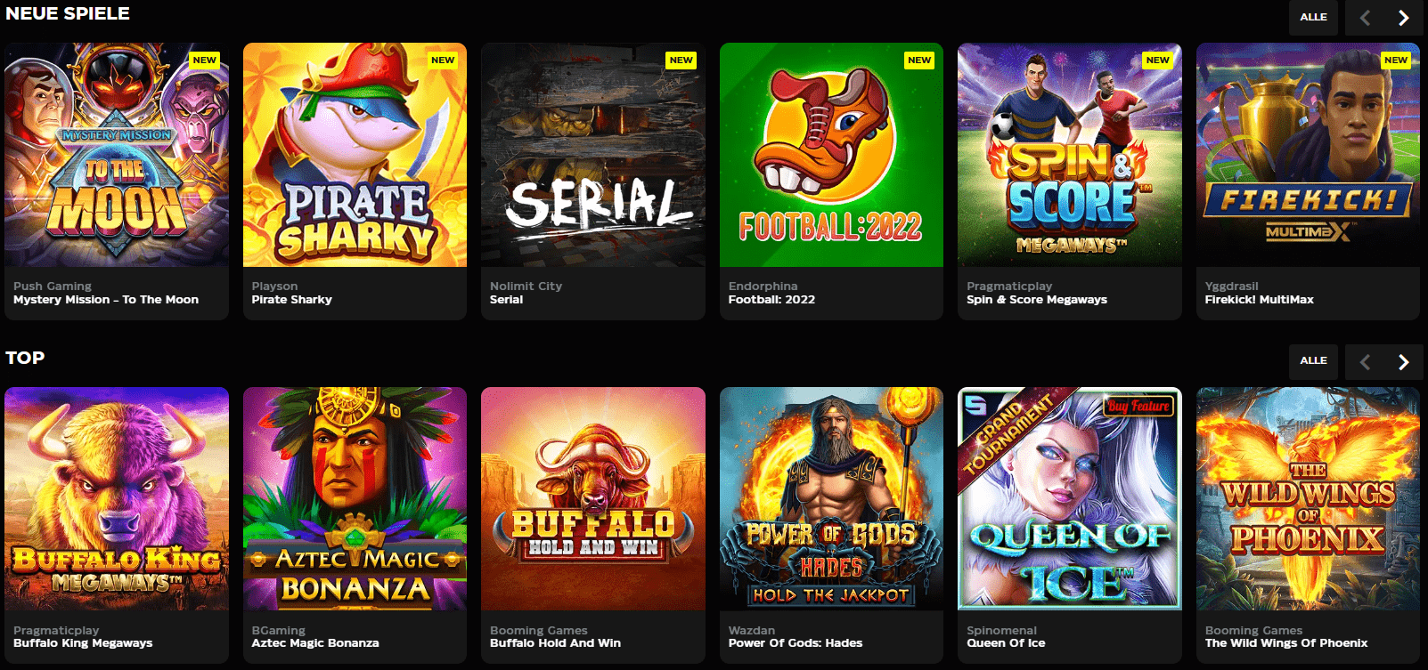 Spielen Sie in den besten Online-Casino Buck in Deutschland um echtes Geld!