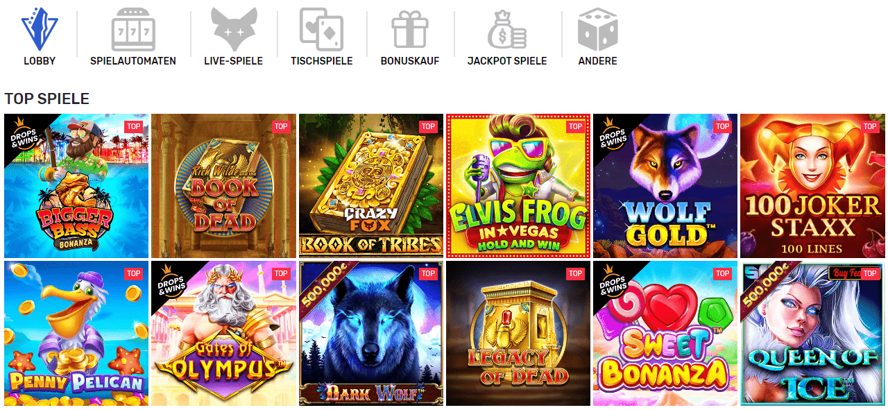 Spielen Sie in den besten Online-Casino Crazy Fox in Deutschland um echtes Geld!