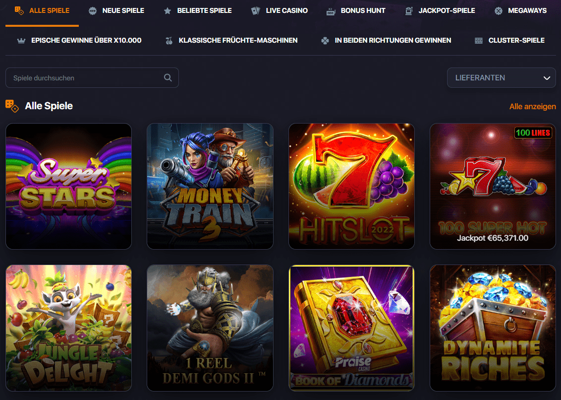 Spielen Sie in den besten Online-Casinos in Deutschland um echtes Geld!