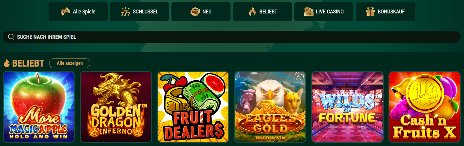 Spielen Sie beliebte Slots nur in von Experten geprüften Online-Casino Richard in Deutschland!