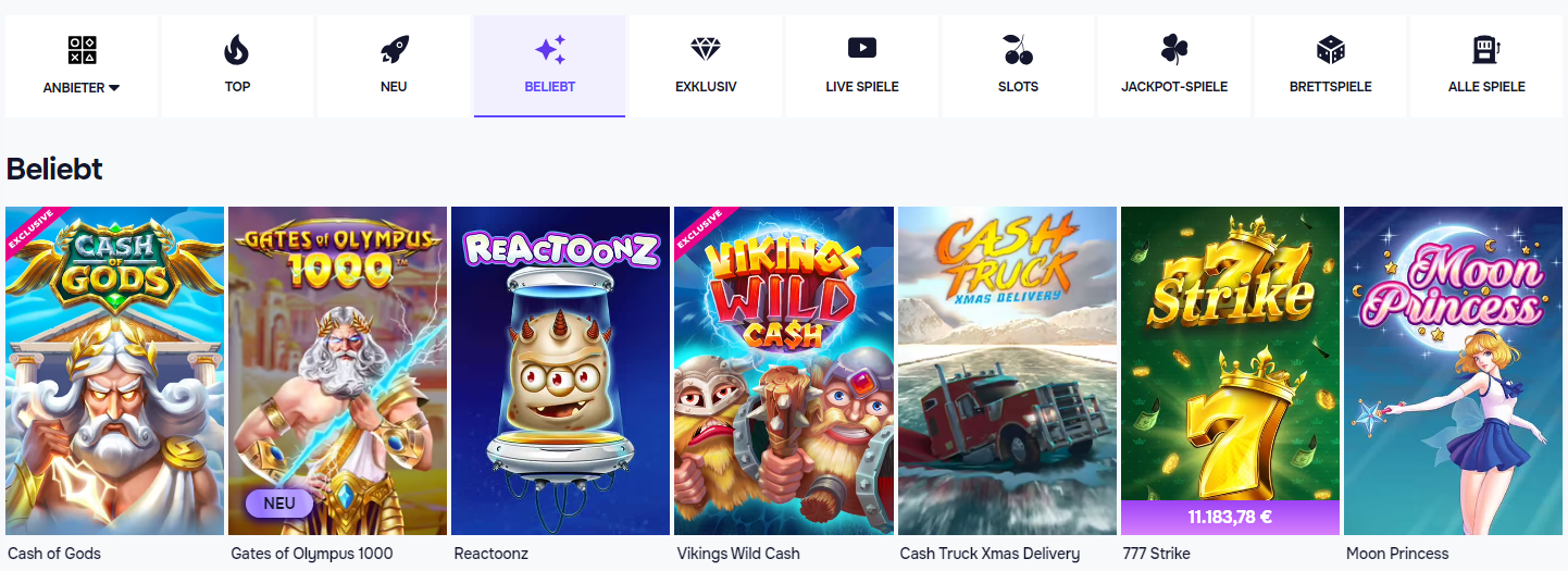 Spielen Sie beliebte Slots nur in von Experten geprüften Online-Casino SG in Deutschland!